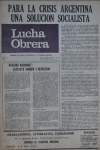 Lucha Obrera N.º60 ( Año VII)