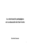 La colonización pedagógica en la educación de Sarmiento. Por Elio Noé Salcedo